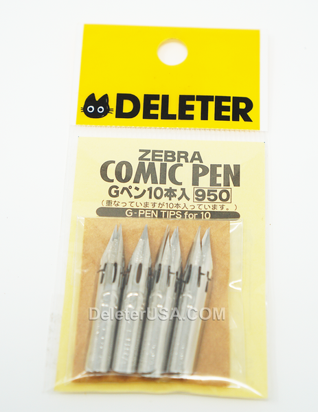 DELETER for ZEBRA Comic Pen Nib - Maru Pen Nibs - Pack of 2 (350) –  DELETER-USA