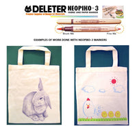 DELETER Neopiko 3 Pink Purple (A-023) Dual-tipped Water-based Fabric Marker