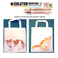 DELETER Neopiko 3 Opal Peach (A-017) Dual-tipped Water-based Fabric Marker