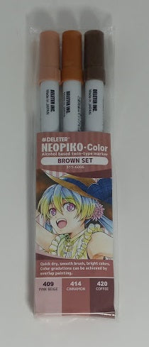 DELETER NEOPIKO-Color Brown Set