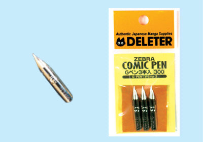 DELETER for ZEBRA Comic Pen Nib - G-Pen - Pack of 3 (300)