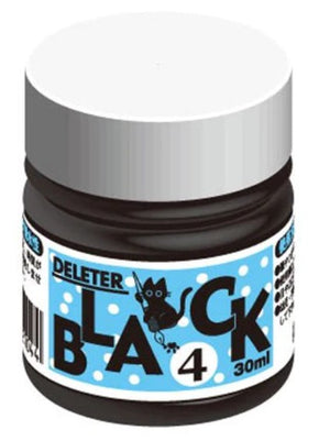 DELETER Black 4 Manga Ink - Dark & Waterproof - 30ml Bottle