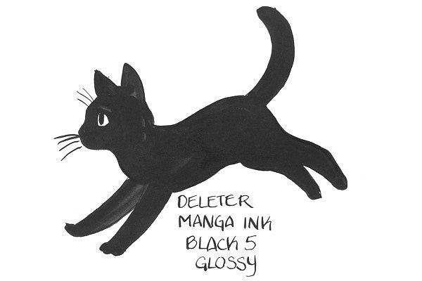 DELETER Black 5 Manga Ink - Glossy - 30ml Bottle