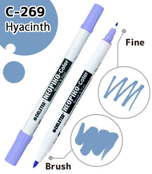 DELETER NEOPIKO-Color Hyacinth (C-269) Alcohol-based Dual Tipped Marker