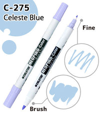 DELETER NEOPIKO-Color Celeste Blue (C-275) Alcohol-based Dual Tipped Marker