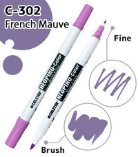 DELETER NEOPIKO-Color French Mauve (C-302) Alcohol-based Dual Tipped Marker