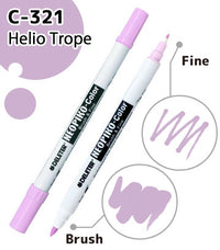 DELETER NEOPIKO-Color Helio Trope (C-321) Alcohol-based Dual Tipped Marker