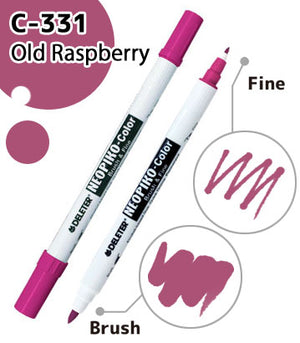 DELETER NEOPIKO-Color Old Raspberry (C-331) Alcohol-based Dual Tipped Marker