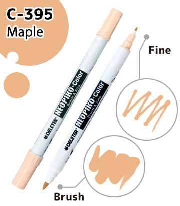 DELETER NEOPIKO-Color Maple (C-395) Alcohol-based Dual Tipped Marker