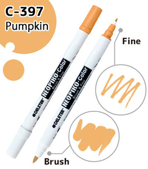 DELETER NEOPIKO-Color Pumpkin (C-397) Alcohol-based Dual Tipped Marker