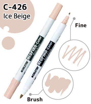 DELETER NEOPIKO-Color Ice Beige (C-426) Alcohol-based Dual Tipped Marker