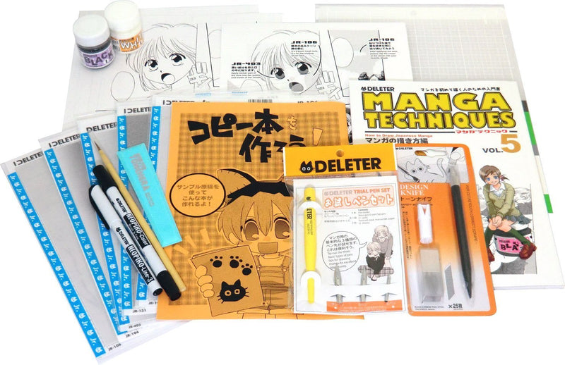 Deleter Manga Tool Set Super Deluxe - Materials for Comic Creators -  ISBN:4933465310246