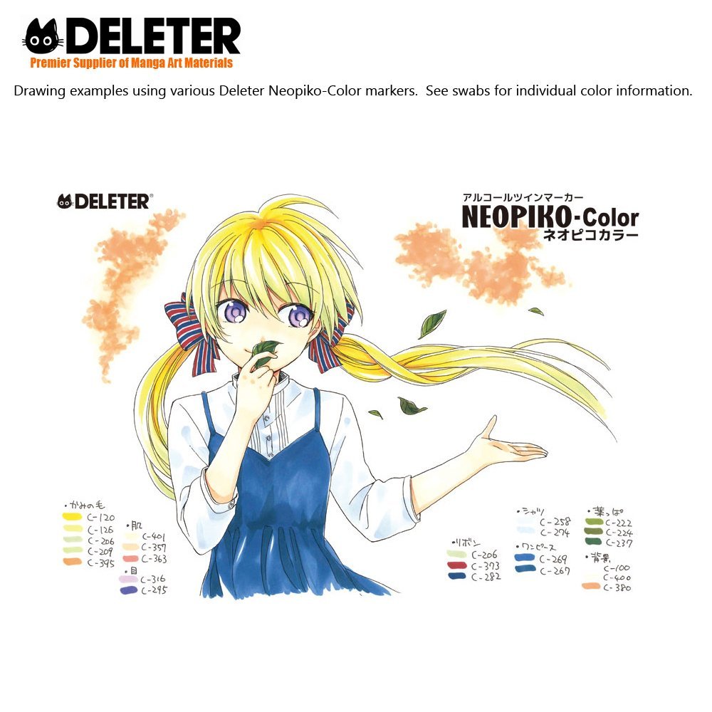 DELETER NEOPIKO-Color Light Steel (C-525) Alcohol-based Dual Tipped Marker