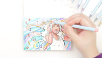 DELETER Neopiko-4 Watercolor Brush Pen W-014 - Powder Orange