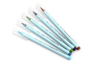 DELETER Neopiko-4 Watercolor Brush Pen - 5 Colors B Set (Sky Blue, Indigo, Fresh Green, Navy Blue, Brown)