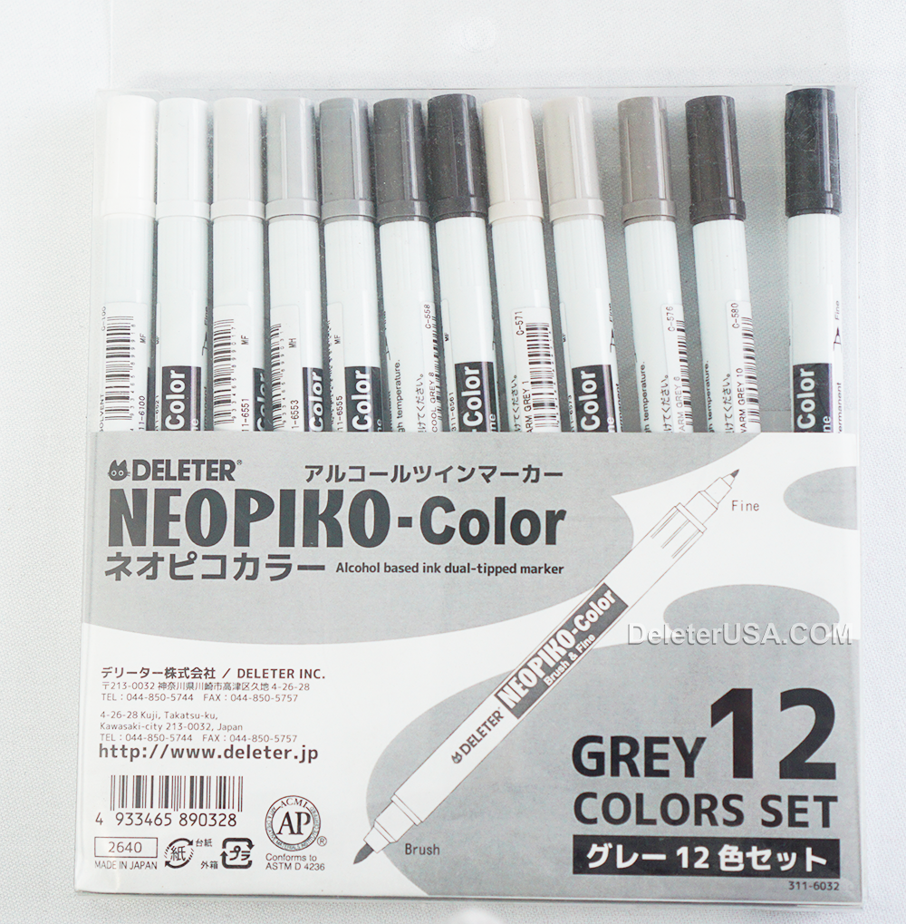 DELETER Neopiko-4 Watercolor Brush Pen W-019 - Viridian – DELETER-USA