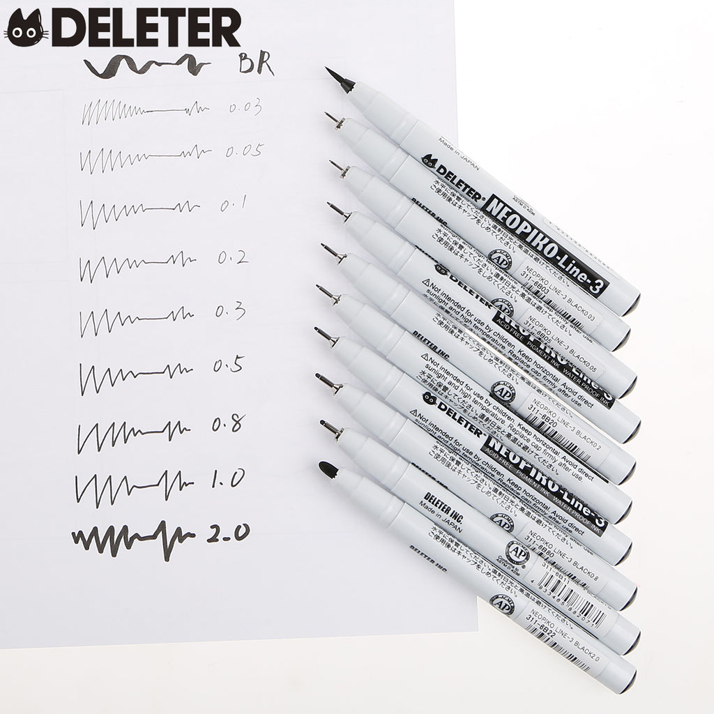 DELETER Neopiko-Line 3 - 2.0mm Multi-Liner Pen (Black)