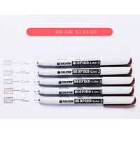 DELETER Neopiko-Line 3 - Multi-Liner Pen - Sepia Set