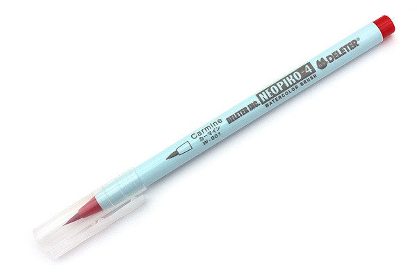 DELETER Neopiko-4 Watercolor Brush Pen W-001 - Carmine